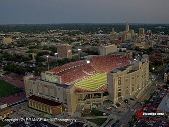 Memorial Stadium On Game Night