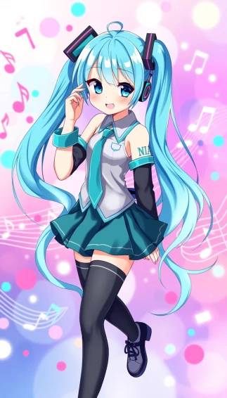 Hatsune Miku Phone Wallpaper