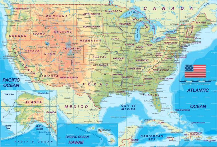 Us Map Wallpaper