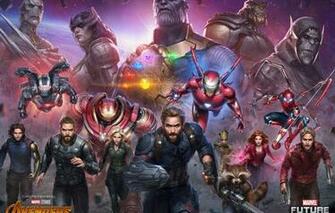 Wallpaper Iron Man Marvel Captain America Thor Black Widow