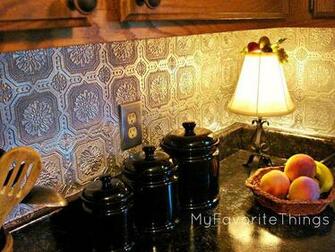 Punched Tin Backsplash Diy Craft Ideas