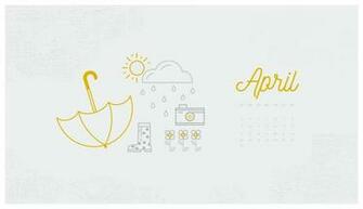 Wallpaper With April Calendar For Pc iPad And Smartphone