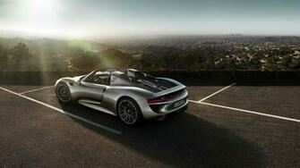 Porsche Spyder Wallpaper X Rear Sun