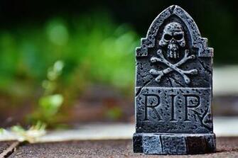 Black And White Rip Tombstone Image