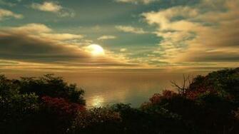 Wallpaper Image Sunset Lake