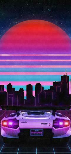 Synthwave Vaporwave Wallpaper Retro Waves