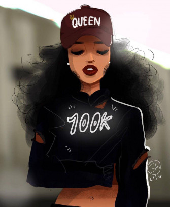 Black Girl Baddie With Crop Top Sweater Rpe1jmy6lv17bzy8 Wallpaper