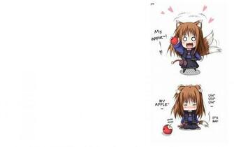 Spice And Wolf Chibi Animal Ears Holo The HD Wallpaper Anime Manga