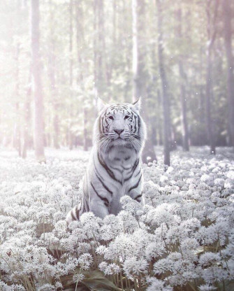 Nature Is Lit On Tiger Photography White Bengal