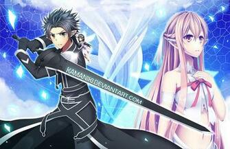Asuna And Kirito iPhone Wallpaper