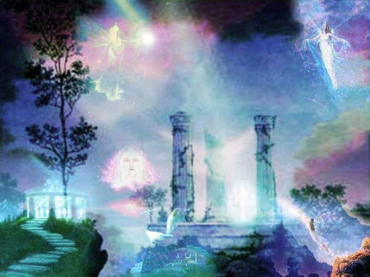 Flying Background Bordered Back Ground With Fairy Fairyland