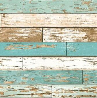 Weathered Wood Wallpaper Blue Tones Bolt Contemporary