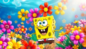 Spongebob Flower Background