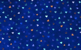 Blue Hearts Background Wallpaper