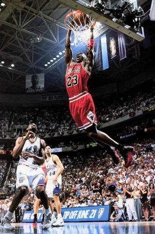 Michael Jordan Jump Shot Nba Basketball Poster