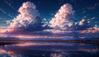 Anime Landscape HD Wallpaper