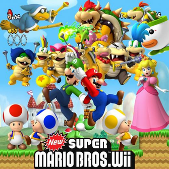 Wallpaper New Super Mario Bros Wii By Dablackblur