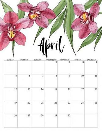 April Calendar Wallpaper Top