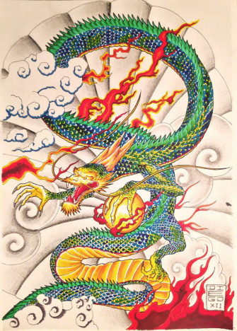 Japanese Dragon Tattoo Wallpaper