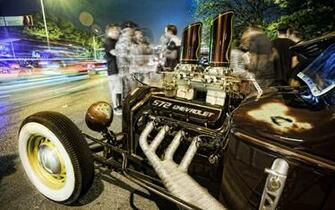 Cars Hot Rods Rat Classic Engines Wallpaper Background