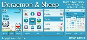 Doraemon And The Sheep Theme For Nokia Asha X3 C2