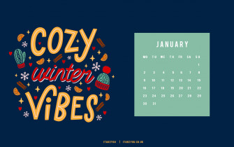 January Wallpaper Ideas For Cozy Winter Dark Blue