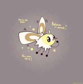 Pokemon Cutiefly Midair Purple Background Flying Wallpaper