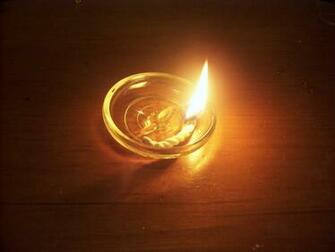 Oil Lamp In Glass Saucer Lamps Wallpaper