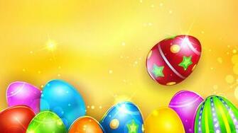 Colorful Easter Eggs Wallpaper HD