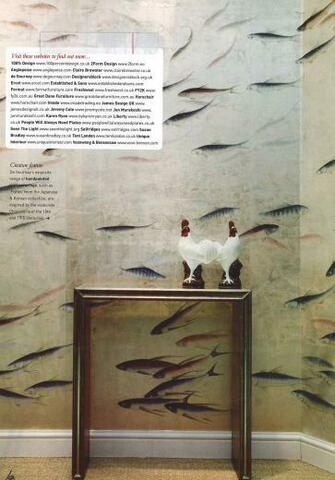 De Gournay Gone Fishing Surfaces