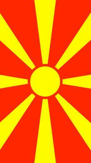 Macedonia Flag iPhone Wallpaper HD