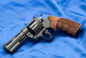 Colt Python Revolver Guns Wallpaper Background Cloth