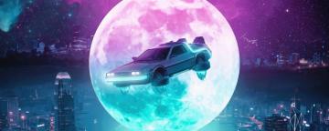 Wallpaper 4k Back To The Future Delorean Poster