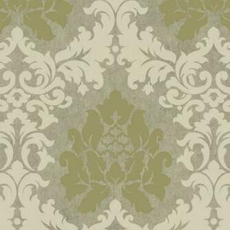 Green Grey Hav40727 Haven Damask Wallpaper