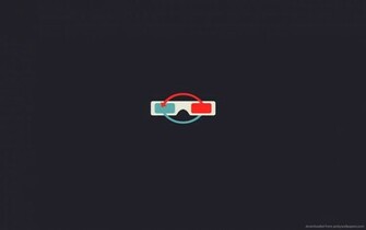 Minimal 3d Glasses Wallpaper
