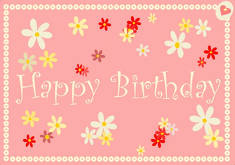 Pink BirtHDay Cards Wallpaper Pc Screen