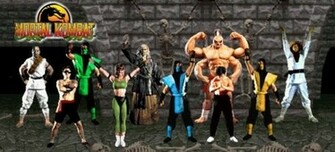 Mortal Kombat Classic Characters Wallpaper Composition By