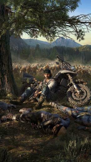 Biker Days Gone Video Game Zombies Attack Wallpaper