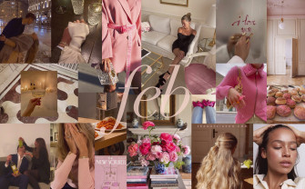 February Moodboard Desktop iPhone Wallpaper