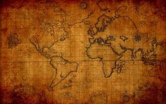 Antique World Map Wallpaper Image