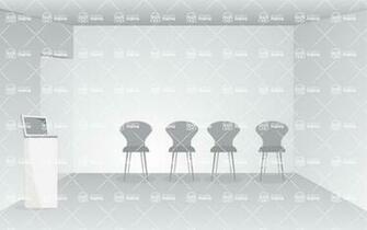 Monochrome Conference Room Vector Background