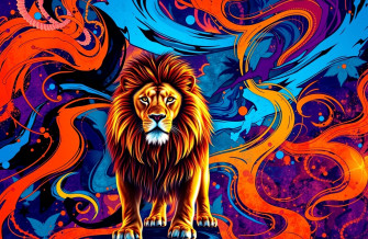 Colorful Lion Wallpaper