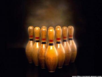 Bowling Wallpaper Edison Light Bulbs Bottles Decoration
