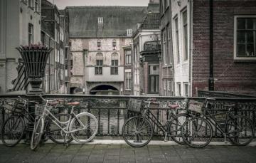 Wallpaper Holland Dordrecht Bicycles Image For Desktop Section