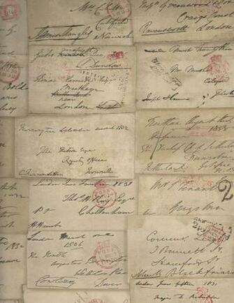 Antique Love Letters Wallpaper
