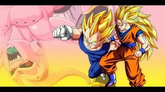 Vegeta And Goku Vs Buu Dbz Wallpaper By Oirigns On