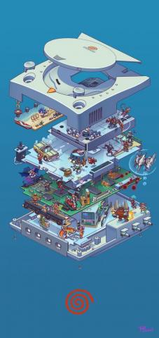 Pierre Roussel S Exploded Game Systems Mobile Wallpaper Album