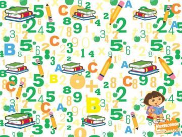 Dora The Explorer Numbers Wallpaper
