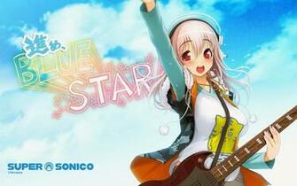 Super Sonico Guitar 9i Wallpaper HD