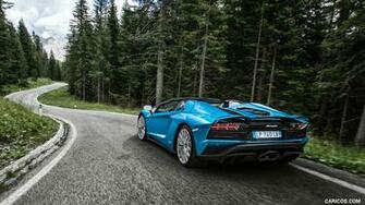 Lamborghini Aventador S Roadster Rear Three Quarter HD